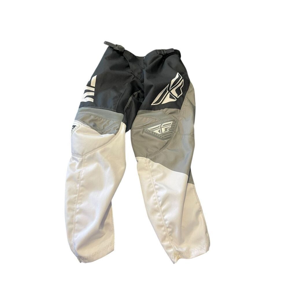 Fly Racing Mens Black Gray White ATV Dirt Bike F-16 Motocross Pants Size 26